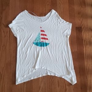 Sail Boat Shirt Sz S